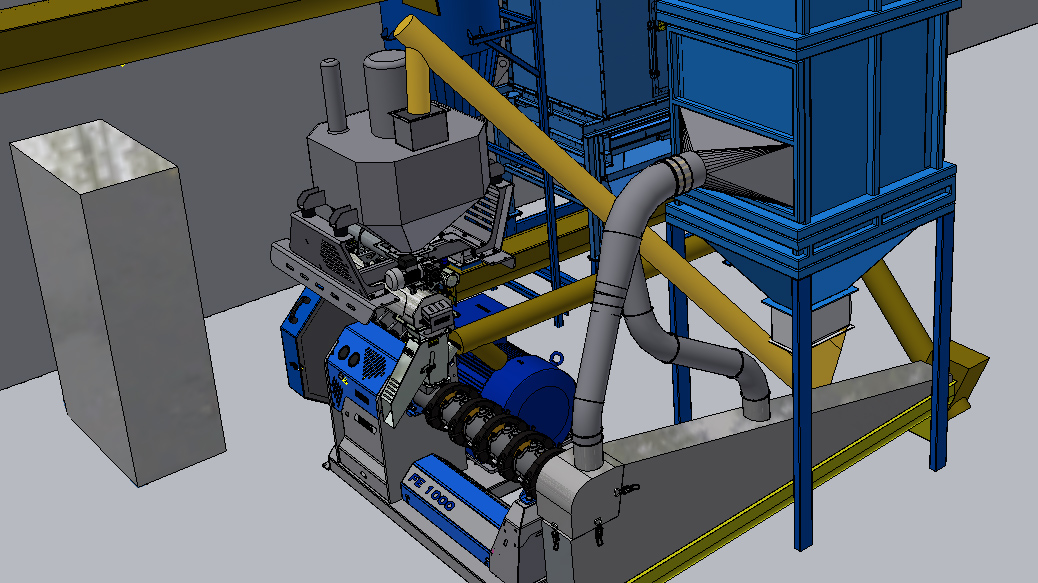DMC - Suchá extruze výlisků či šrotů